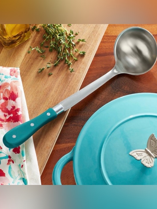 The Pioneer Woman Other - 🌺 New Pioneer Woman Dark Teal Ladle - Serving Spoon for Soup